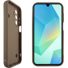 Volte-Tel ���� Samsung A16 4G A165/A16 5G A166 6.7'' Silicon Tpu With Strap Full Camera Protection Brown With White BUTTERFLIES