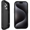 Volte-Tel ���� Iphone 15 Pro Max 6.7'' Silicon Tpu With Strap Full Camera Protection Black With Black BUTTERFLIES