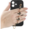 Volte-Tel ���� Iphone 16 6.1'' Silicon Tpu With Strap Full Camera Protection Black With Black BUTTERFLIES