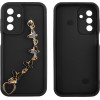 Volte-Tel ���� Samsung A26 5G A266 6.64'' Silicon Tpu With Strap Full Camera Protection Black With Black BUTTERFLIES