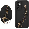 Volte-Tel ���� Samsung A56 5G A566 6.7'' Silicon Tpu With Strap Full Camera Protection Black With Black BUTTERFLIES