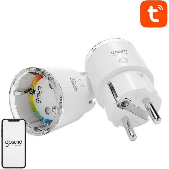 GOSUND Inteligentne Gniazdko Wifi EP2, 2 Sztuki (dwupak) 10A Tuya - (EP2-2)