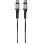 Energizer ������� �������� Metal & Braided Nylon Cable USB-C �� USB-C 2.0 ����� 2m - (C521CKSL)
