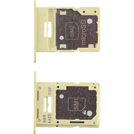 Samsung A15 4G A155 Sim Card + Memory Holder Yellow Original Service Pack - (GH98-48940G)