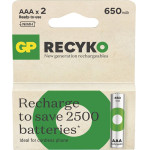 GP ����������������� ��������� AAA/R03 650mAh Ni-Mh Recyko Ready To Use 1.2V 2/BLISTER