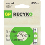 GP ����������������� ��������� AAA/R03 850mAh Ni-Mh Recyko Ready To Use 1.2V 4/BLISTER