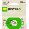 GP ����������������� ��������� AAA/R03 950mAh Ni-Mh Recyko Ready To Use 1.2V 4/BLISTER