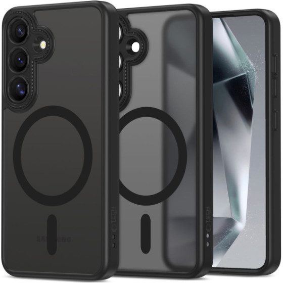 Tech-Protect Magcam Case Samsung S25 Matte Black Backcover - (TPMCSAMS25MB)