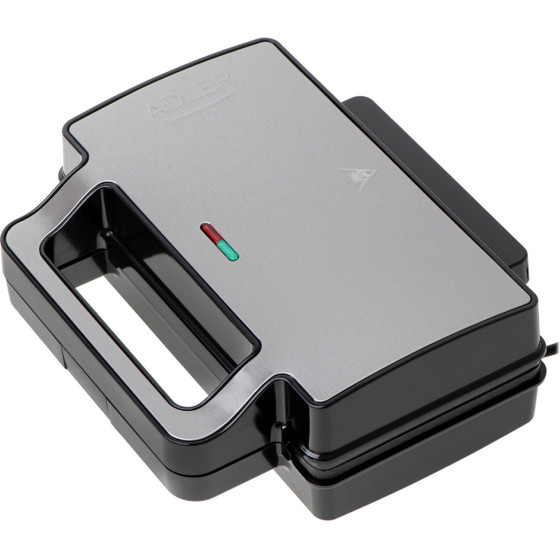 Adler 2-IN-1 Sandwich Maker 1400W BLACK/Silver - (AD3073)