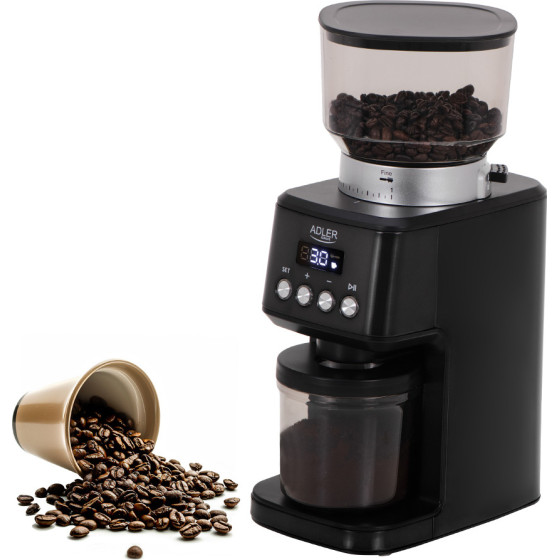 Adler Burr Coffee Grinder 180W Black - (AD4300)