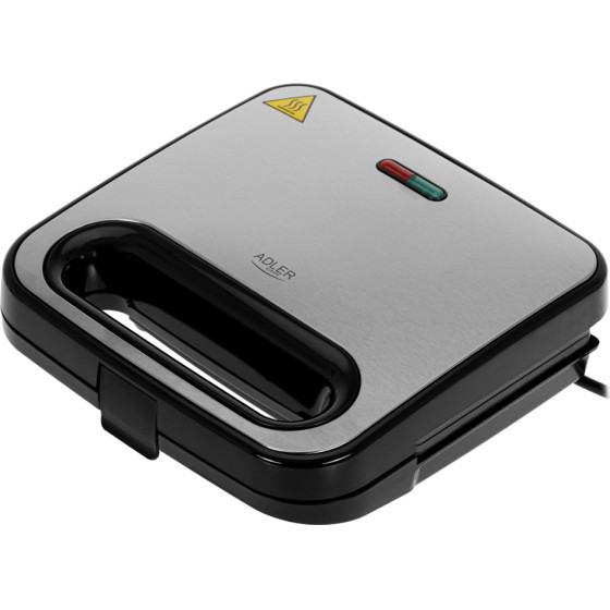 Adler Sandwich Maker 1000W Black - (AD3076)