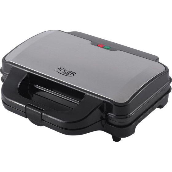 Adler Sandwich Maker Xxl Size 1300W Black Silver - (AD3043)