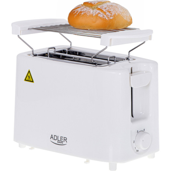 Adler Toaster 2 Slice 900W White - (AD3223)
