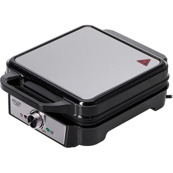 Adler Waffle Maker 1800W BLACK/Silver - (AD3083)