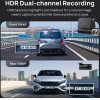 70MAi Front & Rear Dash Cam w. Screen Set w. RC11 Rearview Cam - 1600p, 3k pic, Loop rec, Col - (A510-1)