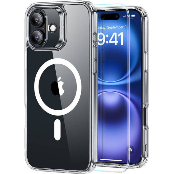 ESR Hybrid Case (HaloLock) For Iphone 16 With Screen Protection Kit (clear)) - (1A7940101)