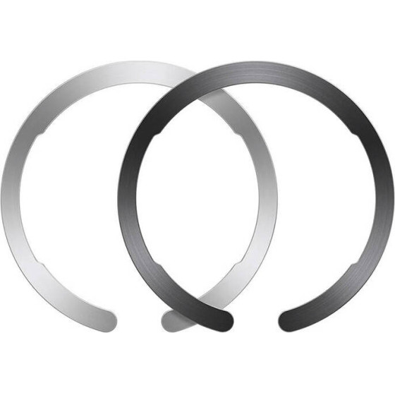 ESR Adapter For Magsafe Halolock Ring For Smartphone 2pcs. (black/silver)