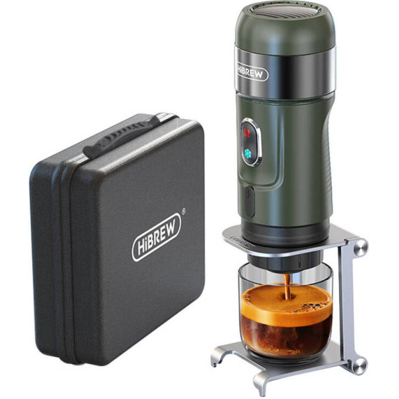 HiBrew Portable 3-in-1 Coffee Maker With Case - (H4B_GN)