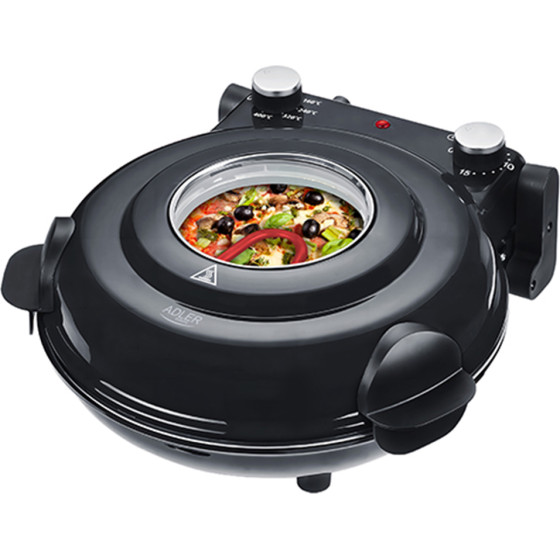 Adler Electric Pizza Oven 1200W Black - (AD6314)