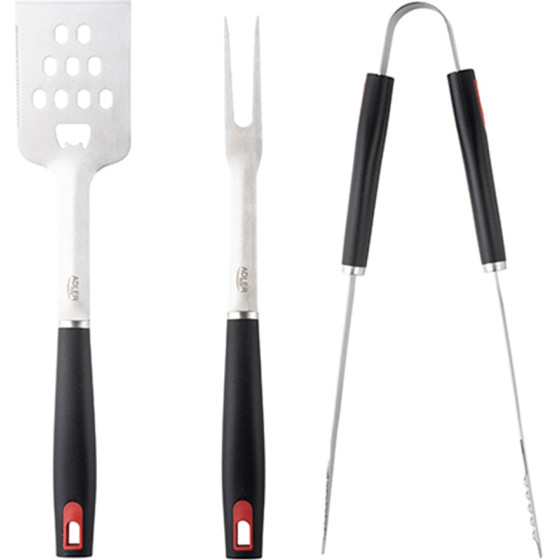 Adler Grill Utensil Set - Stainless Steel With Carrying Case - (AD6727)