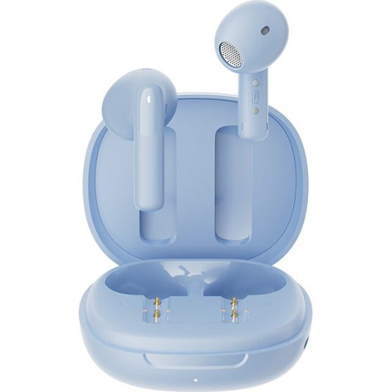 QCY Ailybuds E20 Clear Blue- Hybrid Anc Semi-Ear Tws Earbuds 6mIcs 13mm Driver IPX4 BT5.4 35h - (QCY-HT13 Clear Blue)