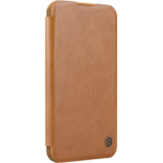 Nillkin Etui Qin Prop Leather Iphone 16 (brazowy)