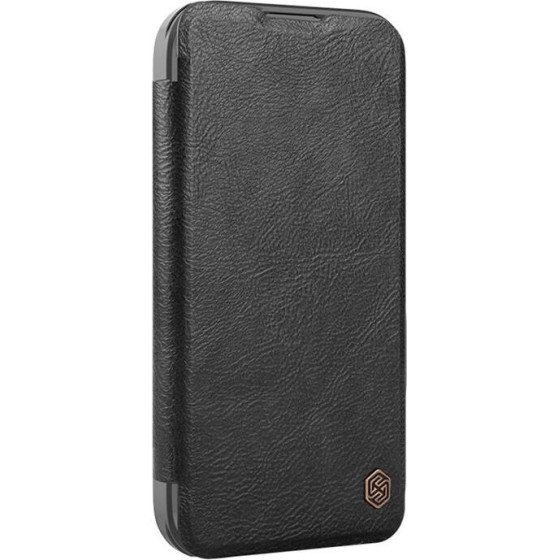 Nillkin Etui Qin Prop Leather Iphone 16 (czarny)