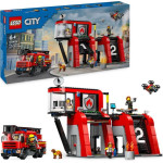 Lego City: Fire Station With Fire Truck Playset (60414)