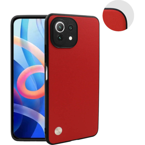 Bodycell Vegan Cover Xiaomi Mi 11 Lite Red - (FC-00212)