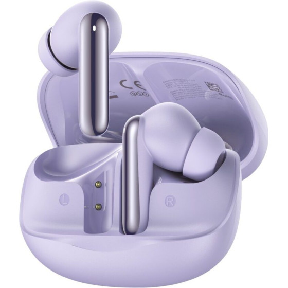 QCY Melobuds N50 Anc Purple - 45db Anc Tws Semi-Ear Earbuds 6 Mic ENC, IPX4 BT5.4 - (QCY-HT12 Purple)