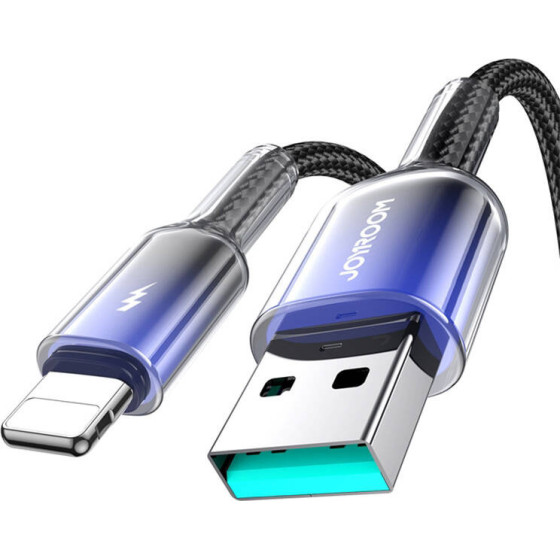 Joyroom ������� USB-A Lightning S-A42 3A 1.2m Czarny - (S-A42 A-L Bl)
