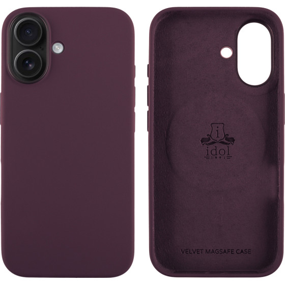 Idol 1991 ���� Iphone 16 6.1'' Velvet Magsafe Tpu Camera Guard PLUM