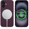 Idol 1991 ���� Iphone 16 6.1'' Velvet Magsafe Tpu Camera Guard PLUM