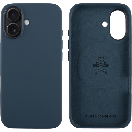 Idol 1991 ���� Iphone 16 Plus 6.7'' Velvet Magsafe Tpu Camera Guard BLUE