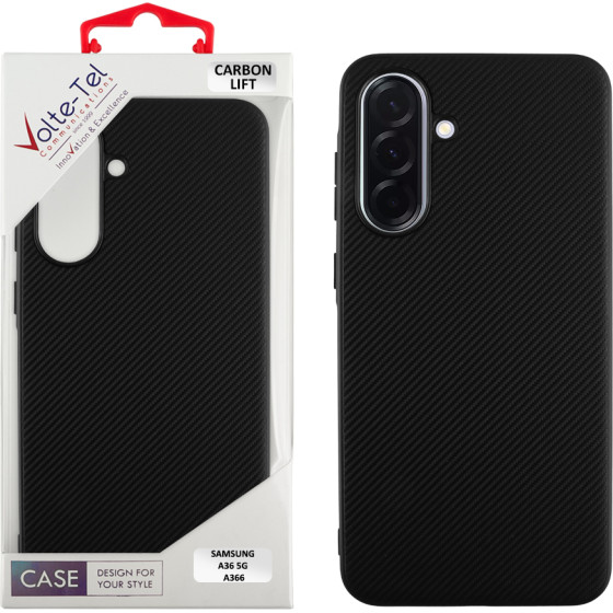 Volte-Tel ���� Samsung A36 5G A366 6.64'' Carbon Lift Full Camera Protection BLACK
