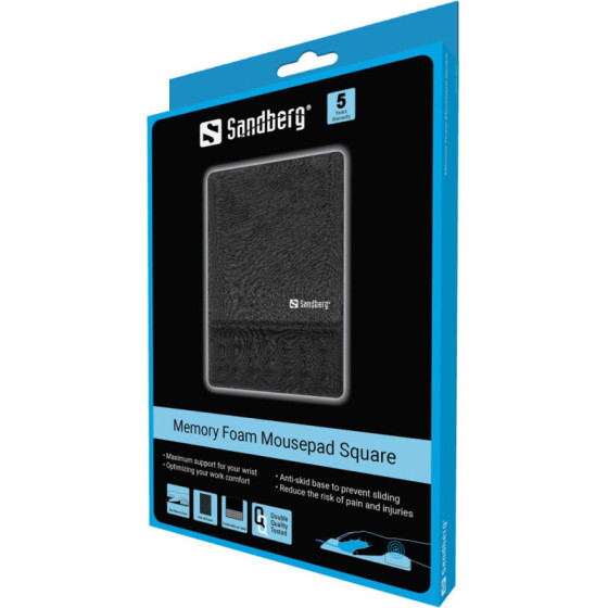 Sandberg Memory Foam Mousepad Square (520-38)