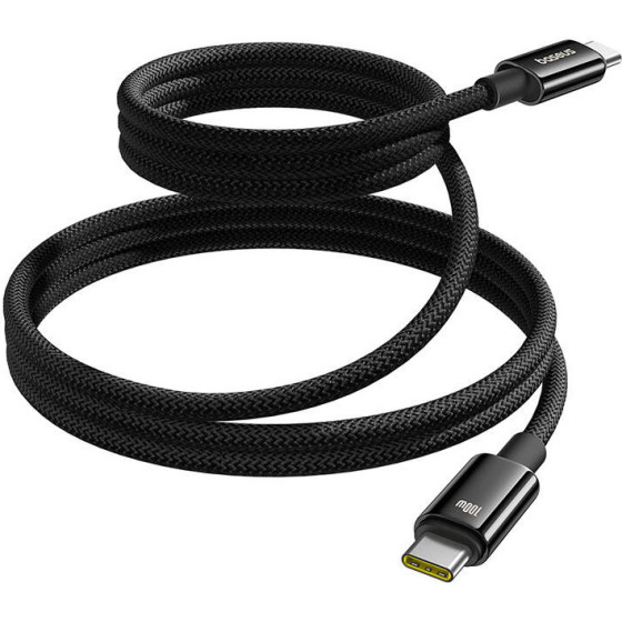 Baseus Tungsten Gold Charging Cable USB-C To USB-C 100W 1m (black) - (P10319805111-00)