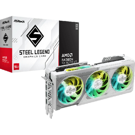 Asrock Amd Radeon(TM) Rx 9070 Xt Steel Legend 16GB - (RX9070XT)