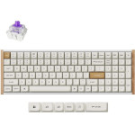 Keychron K4 He Special Wood Edition White Wireless Magnetic Hall Effect Rgb Keyboard 96% Us - (K4H-Q1)