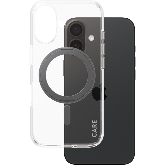 Care By PanzerGlass(R) Feature Case Black Kickstand & Magsafe For Apple Iphone 16 - (PG-1321)