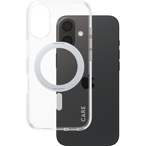 Care By PanzerGlass(R) Feature Case Silver Kickstand & Magsafe For Apple Iphone 16 - (PG-1325)