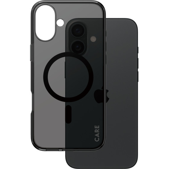 Care By PanzerGlass(R) Flagship Case Smokey w. Black Magsafe For Apple Iphone 16 Plus - (PG-1351)