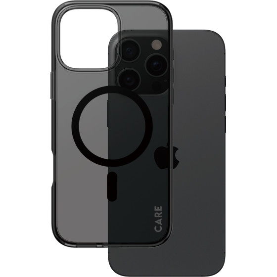 Care By PanzerGlass(R) Flagship Case Smokey w. Black Magsafe For Apple Iphone 16 Pro Max - (PG-1352)