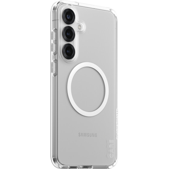 Care By PanzerGlass(R) Flagship Case Transparent Urban Combat w. White Qi Compatible Samsung Galaxy S 25 Plus - (PG-CRRFUWQG37942)