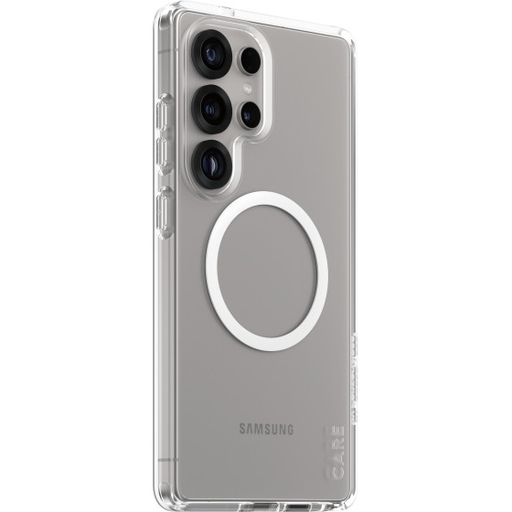 Care By PanzerGlass(R) Flagship Case Transparent Urban Combat w. White Qi Compatible Samsung Galaxy S 25 Ultra - (PG-CRRFUWQG38488)