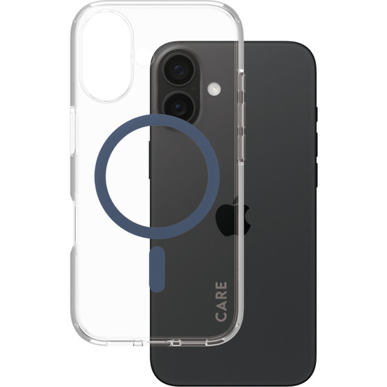 Care By PanzerGlass(R) Flagship Case Urban Combat w. Blue Magsafe For Apple Iphone 16 - (PG-1365)
