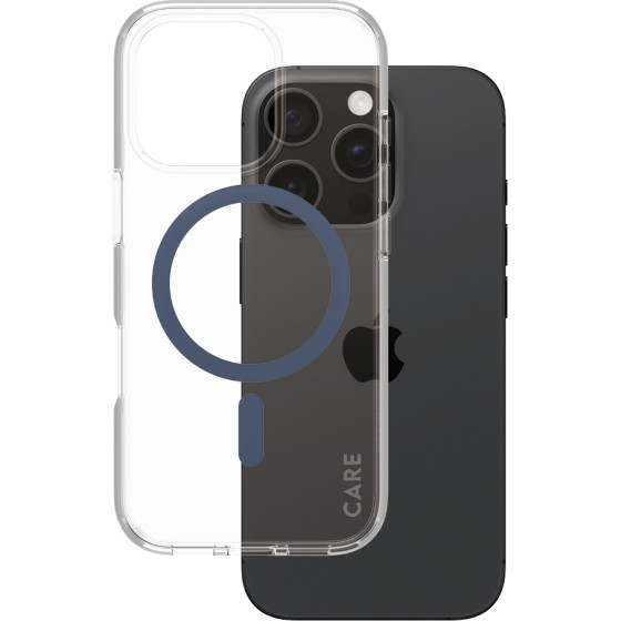 Care By PanzerGlass(R) Flagship Case Urban Combat w. Blue Magsafe For Apple Iphone 16 Pro - (PG-1366)