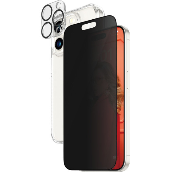 PanzerGlass Iphone 15 Pro Privacy Bundle - (PG-B1173+P2810)