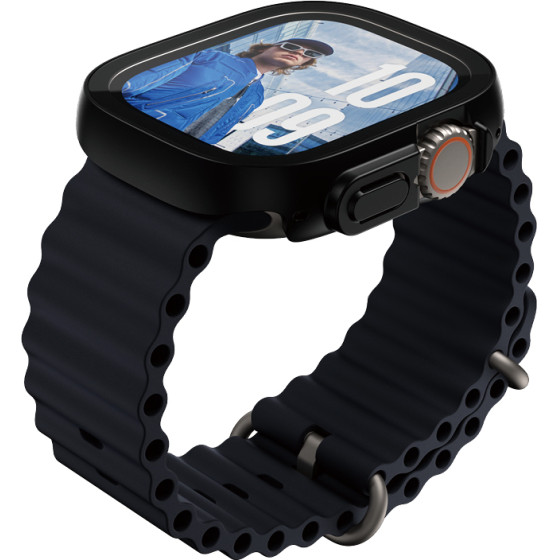 PanzerGlass(R) Screen Protector Snappie Full Body Slim Black Apple Watch Ultra 2 - (PG-3718)