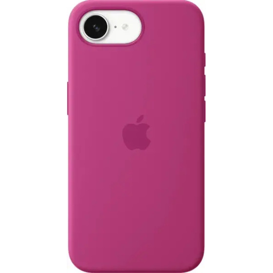 Apple Iphone 16e Silicone Case Fuchsia - (MD3W4ZMA)